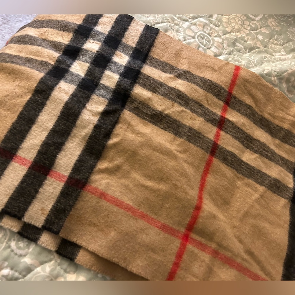 Classic Check Cashmere Burberry Scarf